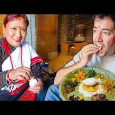 NEWARI FOOD in NEPAL!! You WON'T BELIEVE They Eat This - CRAZY Nepali Food in Village!