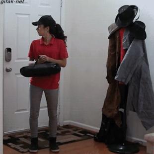 피자 배달 몰카