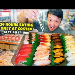 World’s BEST Costco?! 24 Hours Eating ONLY Costco Food in Taipei Taiwan