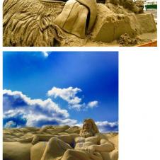 모래로 만든 작품