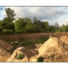 자전거 백플립 실패