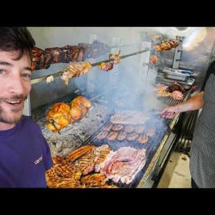GREEK STREET FOOD in CRETE 🇬🇷 Epic Mitsos BBQ + Traditional Grouper Dish!