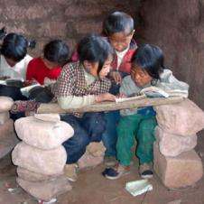중국 시골의 어느 학교