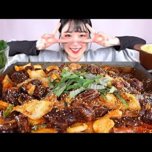 ASMR 직접만든 순대볶음 계란찜 먹방