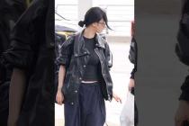 바람이 야속한 블랙 카리나 공항룩 #KARINA #aespa