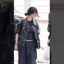 바람이 야속한 블랙 카리나 공항룩 #KARINA #aespa