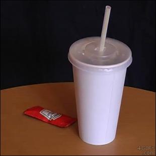 Straw in ketchup prank