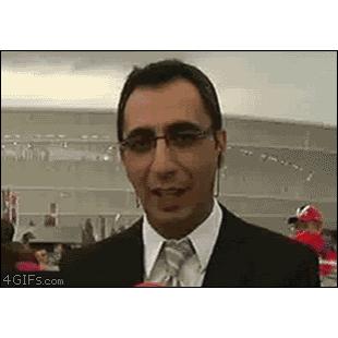 리포트가 방송중에...