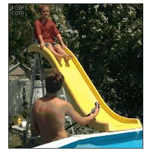 Pool-water-slide-fail
