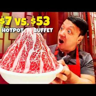 $7 vs. $53 HOTPOT BUFFET! The CHEAPEST vs. MOST EXPENSIVE in Manila Philippines