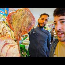 Morocco's CRAZIEST SEAFOOD Market 🇲🇦 STINGRAY & Oyster HEAVEN on the Moroccan Coast!