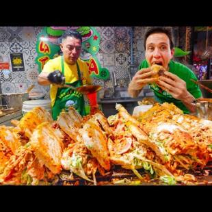 Mexico's Craziest Sandwich!! 🇲🇽 $5 Feeds a Family!! (Guadalajara, Mexico)