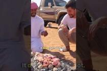 Bedouin cook in EXTREME HEAT to survive in Oman’s desert 🔥🇴🇲