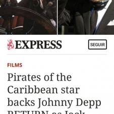 조니 뎁 "캐리비안의 해적, 잭 스페로우"로 돌아온다