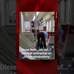 [독일 Bild紙] Straßenbahnfahrer rastet aus und verprügelt Minderjährigen #Shorts