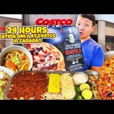 BEST Costco JAPANESE NOODLES! 24 Hours Eating ONLY Costco Food in Canada