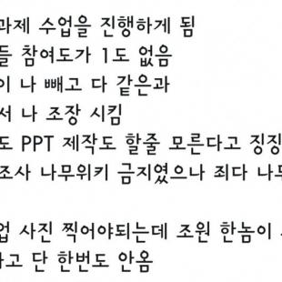 조별과제 복수 대성공