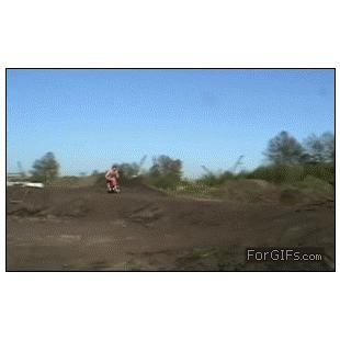 Mini-motorcycle-ramp-fail