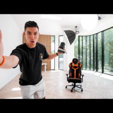 My NEW Studio - Empty Tour + Upgrades, Lights, Desk + More!