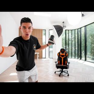 My NEW Studio - Empty Tour + Upgrades, Lights, Desk + More!