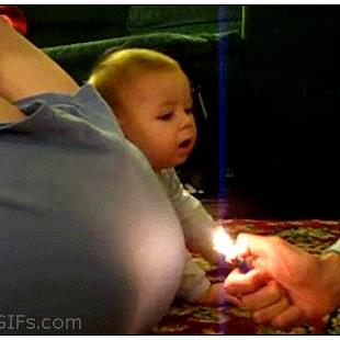 불 방귀 아기 반응