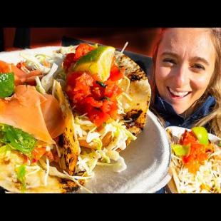 CANADIAN FOOD Tour on Vancouver Island - TACOFINO + Wild Sea Lion FEEDING FRENZY!!