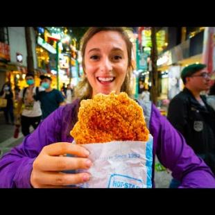 Street Food in Taiwan - TAIPEI'S #1 FRIED CHICKEN at Hot Star + TAIWANESE STREET FOOD in Ximending!